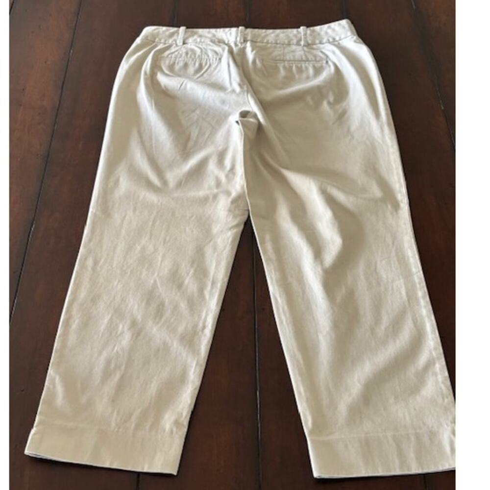 Talbots Size 6 The Perfect Crop Pants Khaki - Picture 2 of 3
